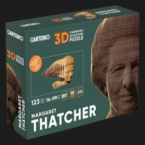 Картонный 3D пазл-конструктор Cartonic Маргарет Тэтчер (Margaret T) (CARTMMTC)