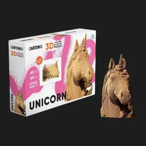 Картонний 3D пазл-конструктор Cartonic Єдиноріг (Unicorn) (CARTUNI)