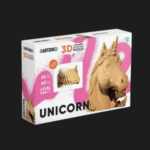Картонний 3D пазл-конструктор Cartonic Єдиноріг (Unicorn) (CARTUNI)