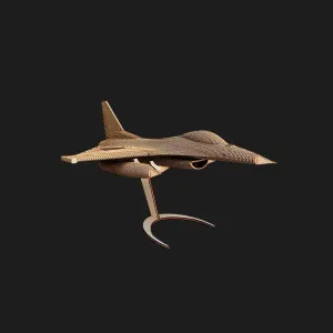 Картонный 3D-пазл-конструктор Cartonic Самолет F16 (F-16 Fighting Falcon) (CARTF16)