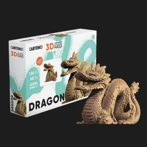 Картонный 3D пазл-конструктор Cartonic Дракон (Dragon) (CARTDRA)