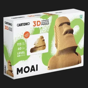 Картонный 3D пазл-конструктор Cartonic Моай (Moai) (CARTMOAI)
