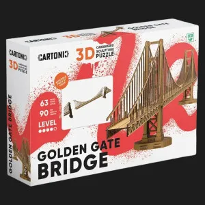 Картонный 3D-пазл-конструктор Cartonic Мост Золотые Ворота (Golden Gate Bridge) (CARTGGB)