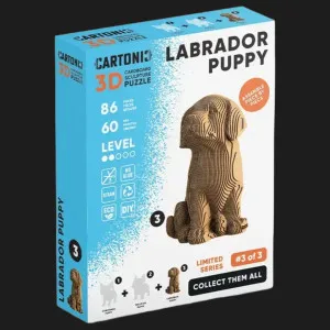 Картонний 3D пазл-конструктор Cartonic Labrador Puppy (CARTMNLABRA)