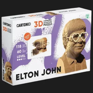 Картонный 3D-пазл-конструктор Cartonic Элтон Джон (Elton John) (CARTMELJ)