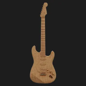 Картонный 3D-пазл-конструктор Cartonic Гитара (Guitar) (CARTGUITAR)