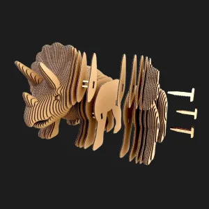 Картонный 3D пазл-конструктор Cartonic Трицератопс (Collectible Triceratops) (CCARTTRIC)