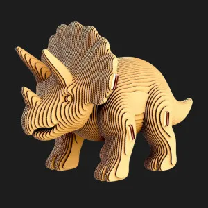 Картонный 3D пазл-конструктор Cartonic Трицератопс (Collectible Triceratops) (CCARTTRIC)