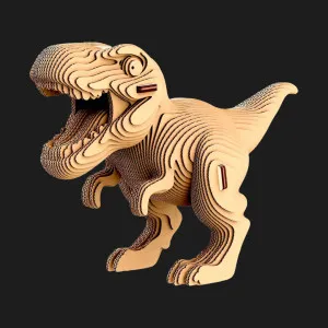 Картонный 3D пазл-конструктор Cartonic Тиранозавр (Collectible Tyrannosaurus) (CCARTTREX)