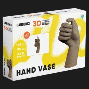 Картонний 3D пазл-конструктор Cartonic Hand Vase (CARTVASEH)