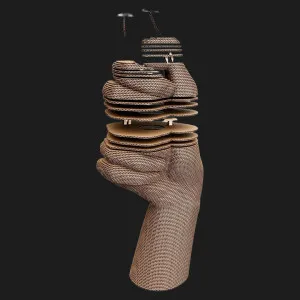 Картонний 3D пазл-конструктор Cartonic Hand Vase (CARTVASEH)