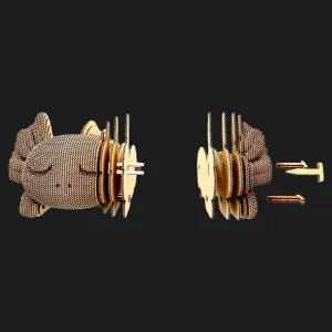 Картонный 3D пазл-конструктор Cartonic Трио Аксолотлов (Axolotls trio) (CARTTRIOAXOL)