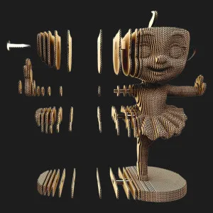 Картонний 3D пазл-конструктор Cartonic Ballerina Cappuccina and friends (CARTBALLER)