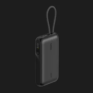 Зарядное устройство для Power Bank Belkin 10000мАh, 45W, с интегрированным кабелем USB-C (Black) в Хмельницком