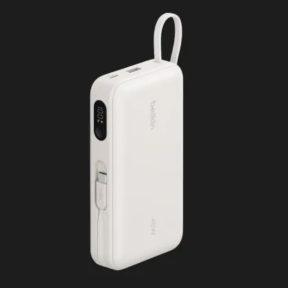 Зарядний пристрій Power Bank Belkin 20000мАh, 45W, з інтегрованим кабелем USB-C (Sand) в Чернігові
