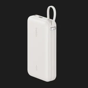 Зарядное устройство Power Bank Belkin 20000мАh, 45W, з інтегрованим кабелем USB-C (Sand) в Хмельницком