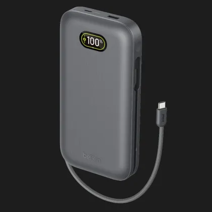 Зарядний пристрій Power Bank Belkin 27000мАh, 240W, з інтегрованим кабелем USB-C (Black) в Чернігові