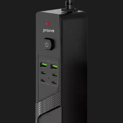 Сетевой фильтр Proove Power Strip P-04C (4 розетки + 2 USB + 4 Type-C) 3М Ивано-Франковске