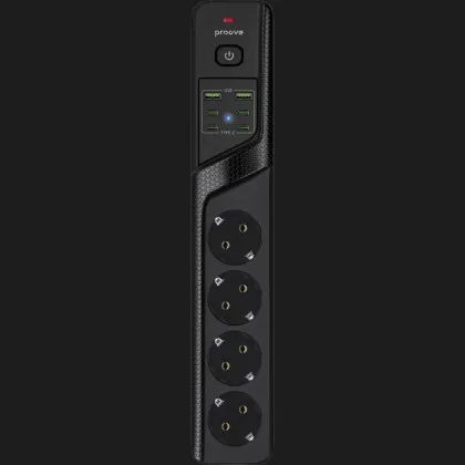 Сетевой фильтр Proove Power Strip P-04C (4 розетки + 2 USB + 4 Type-C) 3М Ивано-Франковске