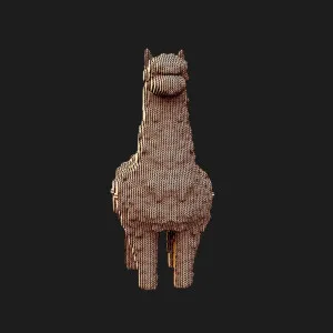 Картонний 3D пазл-конструктор Cartonic Альпака (Alpaca) (CARTALPACA)