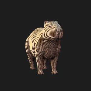 Картонный 3D пазл-конструктор Cartonic Капибара (Capybara) (CARTCAPY)