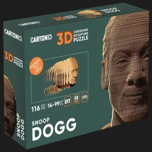 Картонный 3D пазл-конструктор Cartonic Снуп Догг (Snoop Dogg) (CARTMSND)