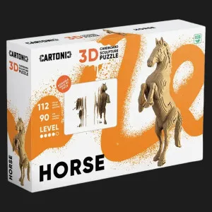 Картонный 3D-пазл-конструктор Cartonic Лошадь (Horse) (CARTHORSE)