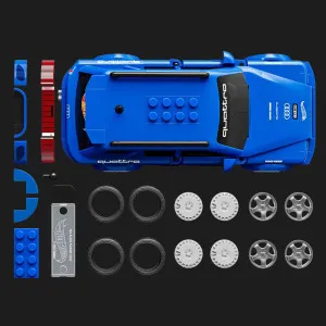 Коллекционная машинка-конструктор Mattel Brick Shop Speed ​​— Audi (JGR28) (Blue)