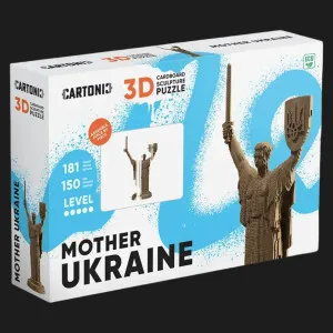 Картонный 3D-пазл-конструктор Cartonic Родина-Мать (Украина) (Mother Ukraine) (CARTMOTHER)