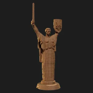 Картонный 3D-пазл-конструктор Cartonic Родина-Мать (Украина) (Mother Ukraine) (CARTMOTHER)