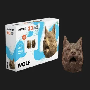 Картонный 3D пазл-конструктор Cartonic Волк (Wolf) (CARTWOLF)