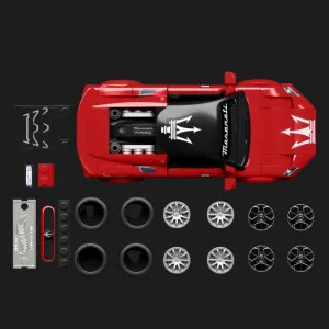 Коллекционная машинка-конструктор Mattel Brick Shop Speed ​​— Maserati (JFR90) (Red)