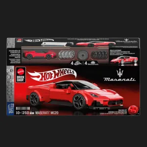 Коллекционная машинка-конструктор Mattel Brick Shop Speed ​​— Maserati (JFR90) (Red)