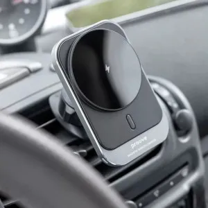 Автомобільний тримач з бездротовим зарядним пристроєм Proove Square Magnetic Pro 15W у Луцьк