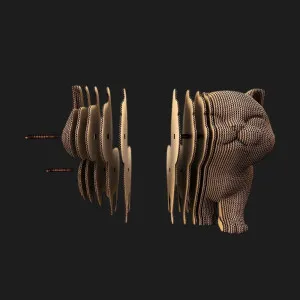 Картонний 3D пазл-конструктор Cartonic Walking kitten (CARTMNWALK)