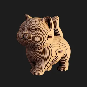 Картонний 3D пазл-конструктор Cartonic Walking kitten (CARTMNWALK)