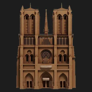 Картонный 3D-пазл-конструктор Cartonic Нотр-Дам-де-Пари (Париж) (Notre-Dame de Paris) (CARTNOTRE)