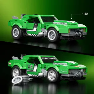 Коллекционная машинка-конструктор Mattel Brick Shop Speed ​​— Camaro (JFT16) (Green)