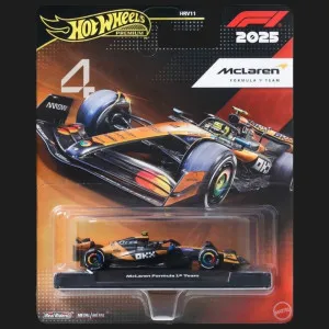 Коллекционный болид Mattel Hot Wheels Formula 1 McLaren Lando Norris #4 (JKD88)