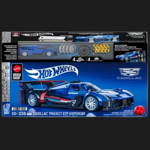 Коллекционная машинка-конструктор Mattel Brick Shop Speed ​​— Cadillac (JFR89) (Blue)
