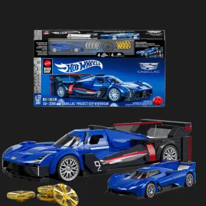 Коллекционная машинка-конструктор Mattel Brick Shop Speed ​​— Cadillac (JFR89) (Blue)