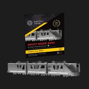 Колекційна модель-конструктор Metal Time Night Rider 3000 Apocalyptic Train Поїзд Нічний вершник (MT083)
