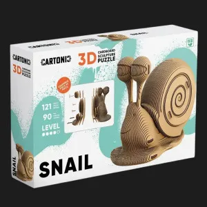 Картонный 3D-пазл-конструктор Cartonic Улитка (Snail) (CARTSNAIL)