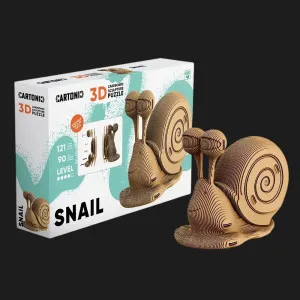 Картонный 3D-пазл-конструктор Cartonic Улитка (Snail) (CARTSNAIL)