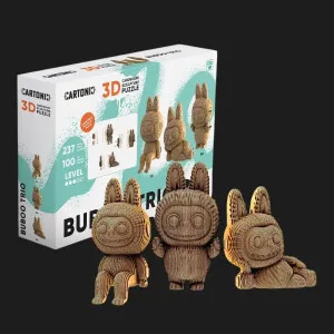 Картонный 3D-пазл-конструктор Cartonic Бубуу Трио (Buboo trio) (CARTTRIOBUBOO)