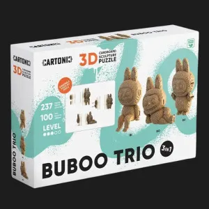 Картонный 3D-пазл-конструктор Cartonic Бубуу Трио (Buboo trio) (CARTTRIOBUBOO)