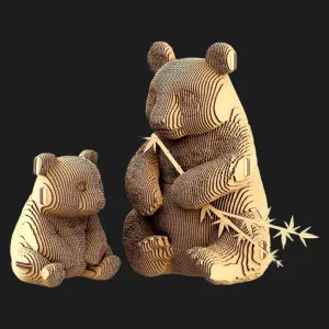 Картонный 3D-пазл-конструктор Cartonic Семья панд (Panda family) (CARTPANDAFAM)