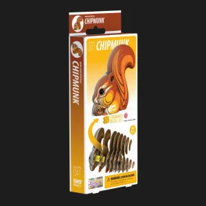 Збірна 3Д модель Eugy Зоопарк: Бурундук (XEG-041)