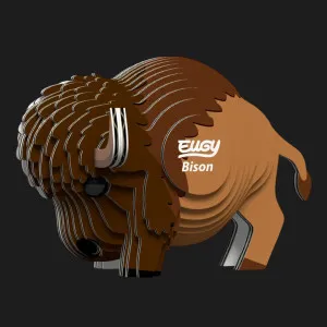 Збірна 3Д модель Eugy Зоопарк: Бізон (XEG-045)