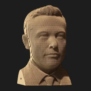 Картонний 3D пазл-конструктор Cartonic Elon (CARTMELN)